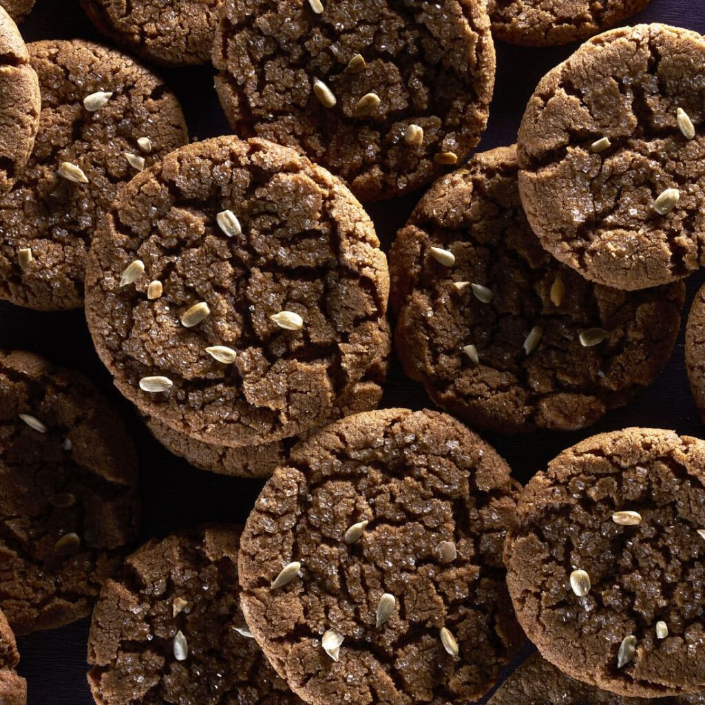 Biscoitos com sementes de girassol