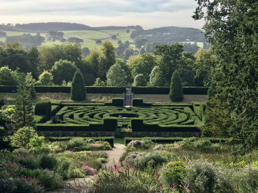 Chatsworth House garden Thinking of the days